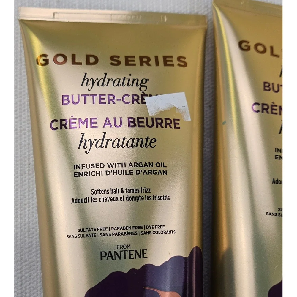Pantene Gold Series Hydrating Butter-Crème Argan‎ Oil 6.8oz 2 Pack New